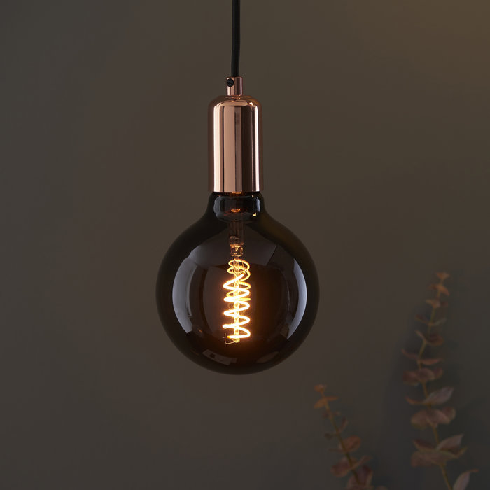 E27 4W LED Smoked Glass & Spiral Filament Bulb