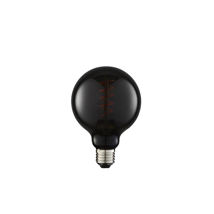 E27 4W LED Smoked Glass & Spiral Filament Bulb - Small