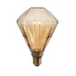 E27 2.5W LED Amber Tintend Faceted Bulb