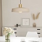 Viola - Brass & Cream Pendant Light