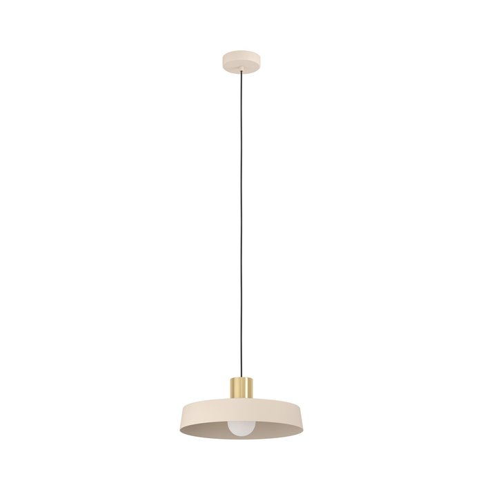 Viola - Brass & Cream Pendant Light