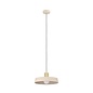 Viola - Brass & Cream Pendant Light