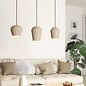 Camb - 3 Light Cream Linear Bar Pendant
