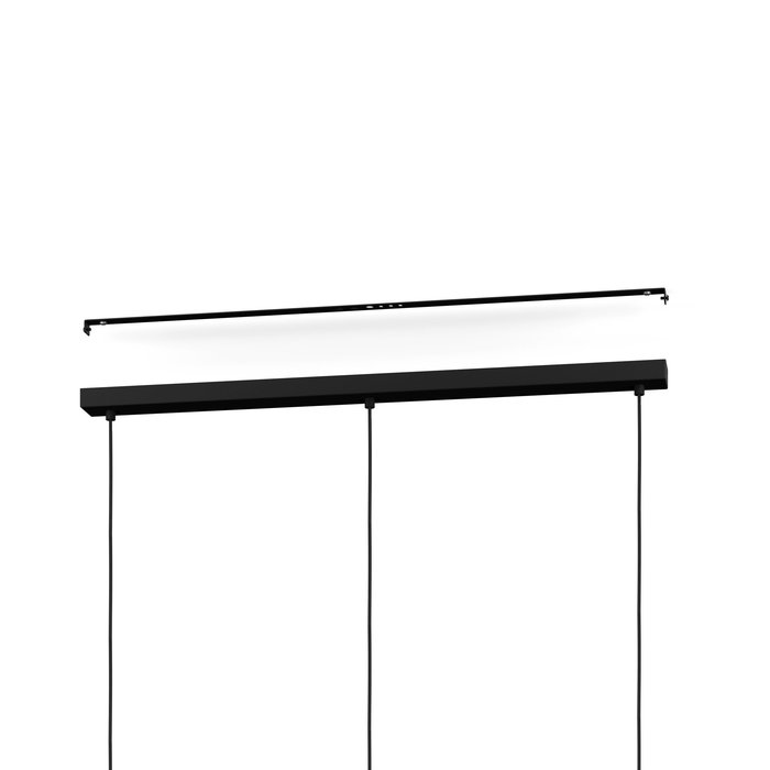 Livia - 3 Light Black Linear Pendant