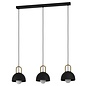 Annera - Black and Brass 3 Light Linear Pendant