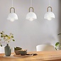 Annera - White and Brass 3 Light Linear Pendant
