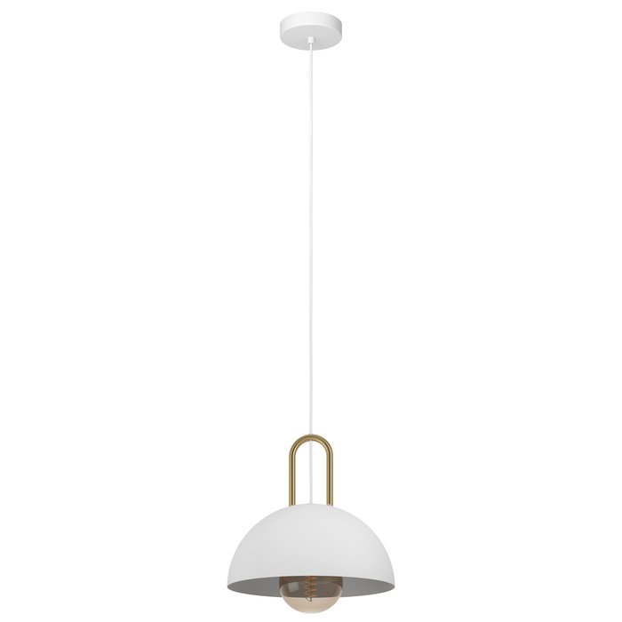 Annera - White and Brass Single Pendant