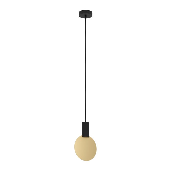 Sarron - Black & Gold Disc Contemporary Pendant