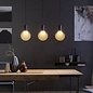 Sarron - Black & Gold Disc Contemporary 3 Light Linear Pendant