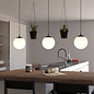 Rhona - Black and Opal 3 Light Bar Pendant Light