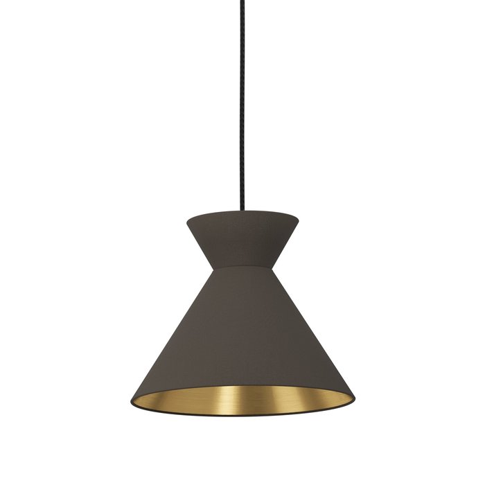 Pappa - Cappuccino and Brass 3 Light Pendant