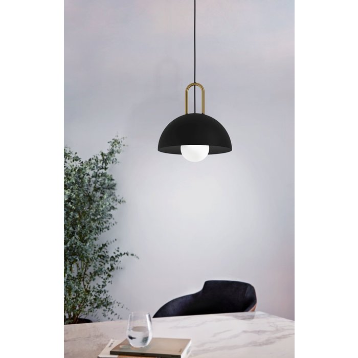 Annera - Black and Brass Single Pendant