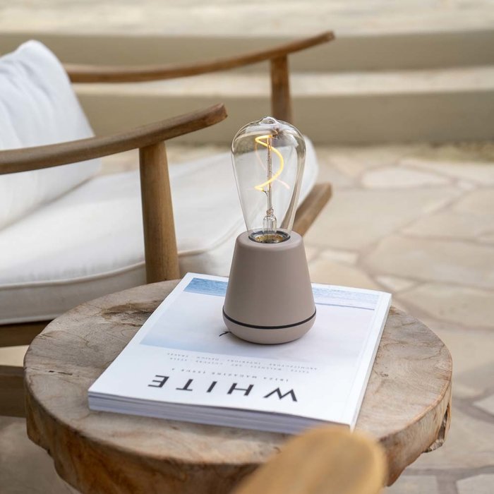 Noble One Rechargeable Table Lamp - Soft Linen