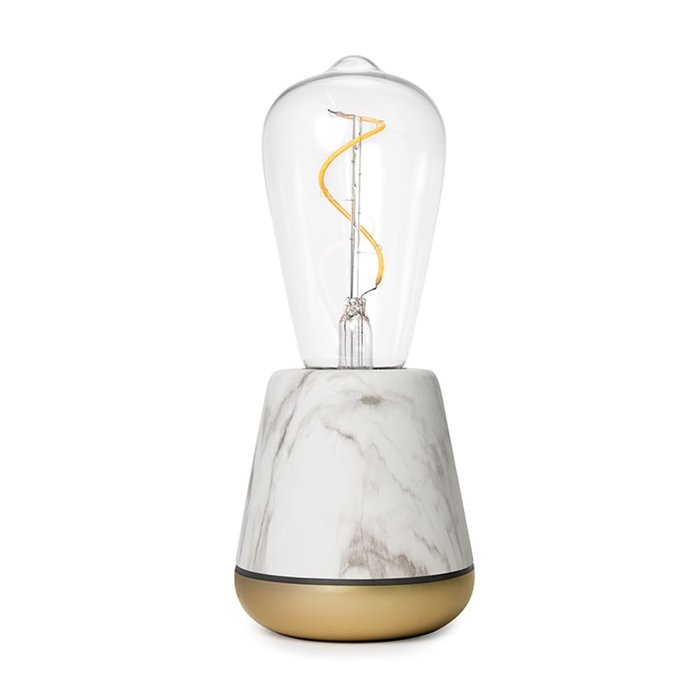 Noble One Rechargeable Table Lamp - White Marble