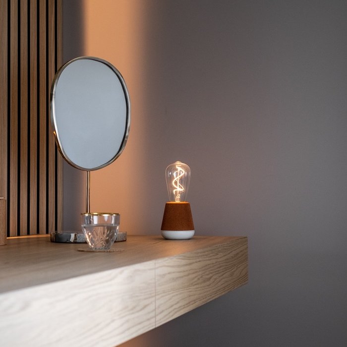 Noble One Rechargeable Table Lamp - Soft Clay