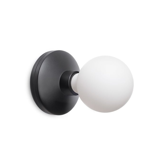 Noble Rechargeable Wall Light - Black & Frosted