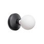 Noble Rechargeable Wall Light - Black & Frosted