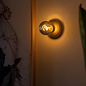 Noble Rechargeable Wall Light - Gold & Smoked