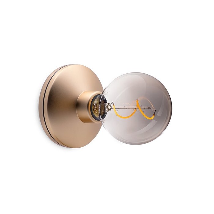 Noble Rechargeable Wall Light - Gold & Smoked