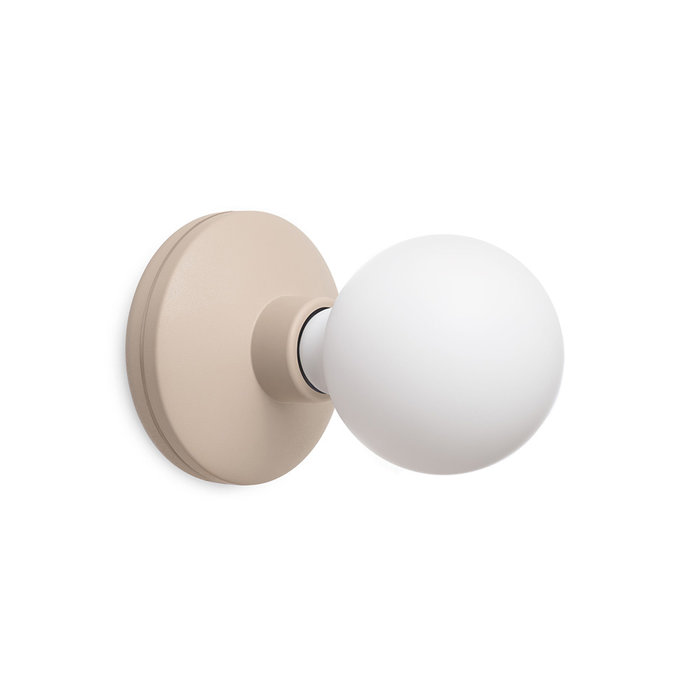 Noble Rechargeable Wall Light - Beige & Frosted