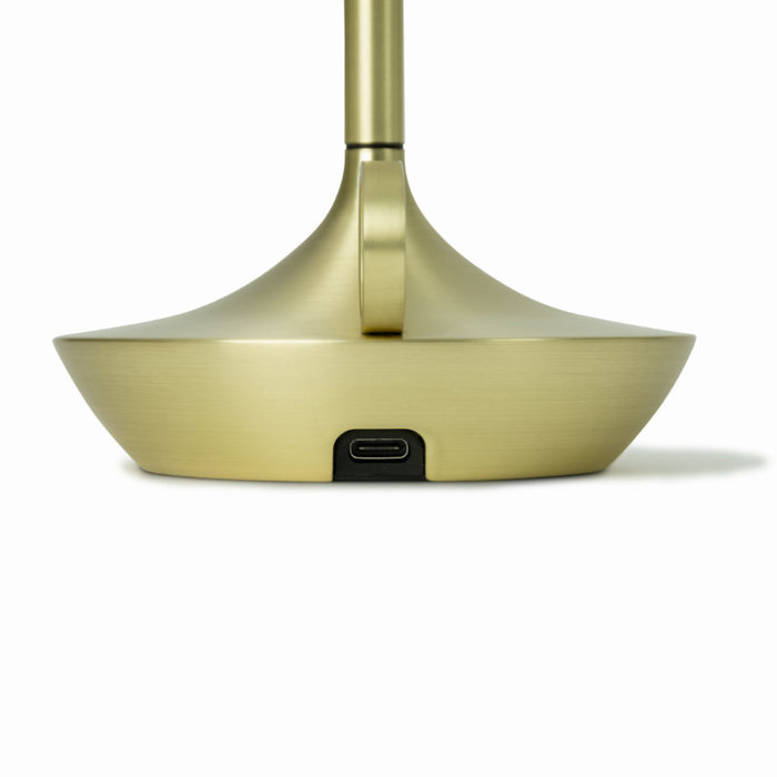 Dickens - Wick Rechargeable Table Light - Brass