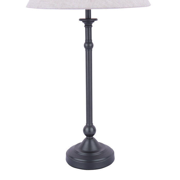 Ludchurch - Industrial Black Table Lamp with Shade - Laura Ashley