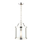 Harrington - Single Polished Nickel & Glass Pendant - Laura Ashley