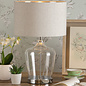 Ockley - Touch Table Lamp in Polished Chrome & Glass with Shade - Laura Ashley