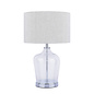 Ockley - Touch Table Lamp in Polished Chrome & Glass with Shade - Laura Ashley