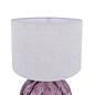 Elderdale - Pink Glass Table Lamp and Shade - Laura Ashley