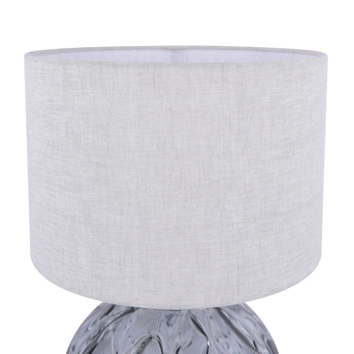 Elderdale - Blue Glass Table Lamp and Shade - Laura Ashley