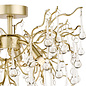 Willow - 3 Light Champagne & Crystal Semi Flush - Laura Ashley