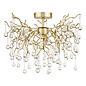 Willow - 3 Light Champagne & Crystal Semi Flush - Laura Ashley