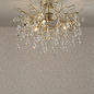 Willow - 3 Light Champagne & Crystal Semi Flush - Laura Ashley