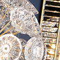 Elwick - 6 Light Textured Glass and Brass Pendant - Laura Ashley