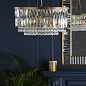 Rhosill - 4 Light Glass and Antique Brass Pendant - Laura Ashley