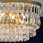 Rhosill - 3 Light Glass and Antique Brass Semi Flush - Laura Ashley