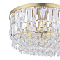 Rhosill - 3 Light Glass and Antique Brass Semi Flush - Laura Ashley