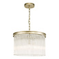 Manon - 3 Light Champagne and Glass Pendant – Laura Ashley