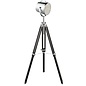 Studio Floor Lamp - Polished Chrome & Black