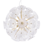 Elwick - 6 Light Textured Glass and Brass Pendant - Laura Ashley