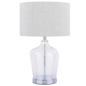 Ockley - Touch Table Lamp in Polished Chrome & Glass with Shade - Laura Ashley