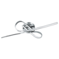 Ribbon - Chrome Ribbon Twist LED Flush Ceiling Light