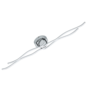 Marie - Wave Chrome LED Flush Ceiling Light