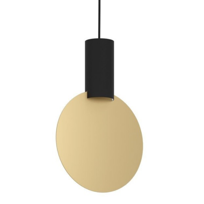 Sarron - Black & Gold Disc Contemporary Pendant