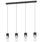 Bola- Black & Terrazzo 4 Light Bar Ceiling Light