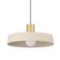 Viola - Brass & Cream Pendant Light