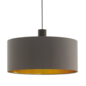Pappa - Cappuccino and Brass Round Pendant - Large