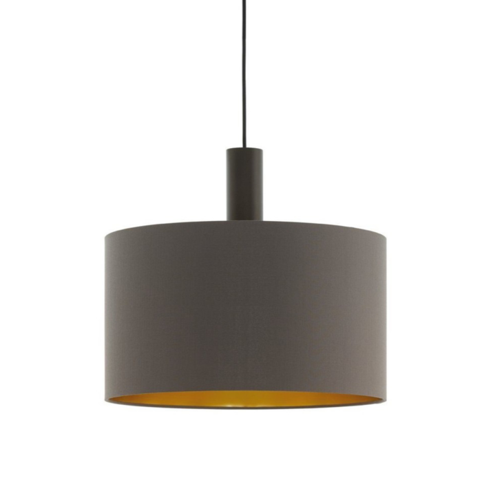 Pappa - Cappuccino and Brass Round Pendant