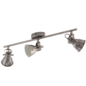 Nua- Modern Industrial 3 Light Spotlight in Nickel